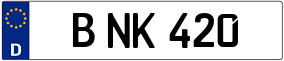 Trailer License Plate